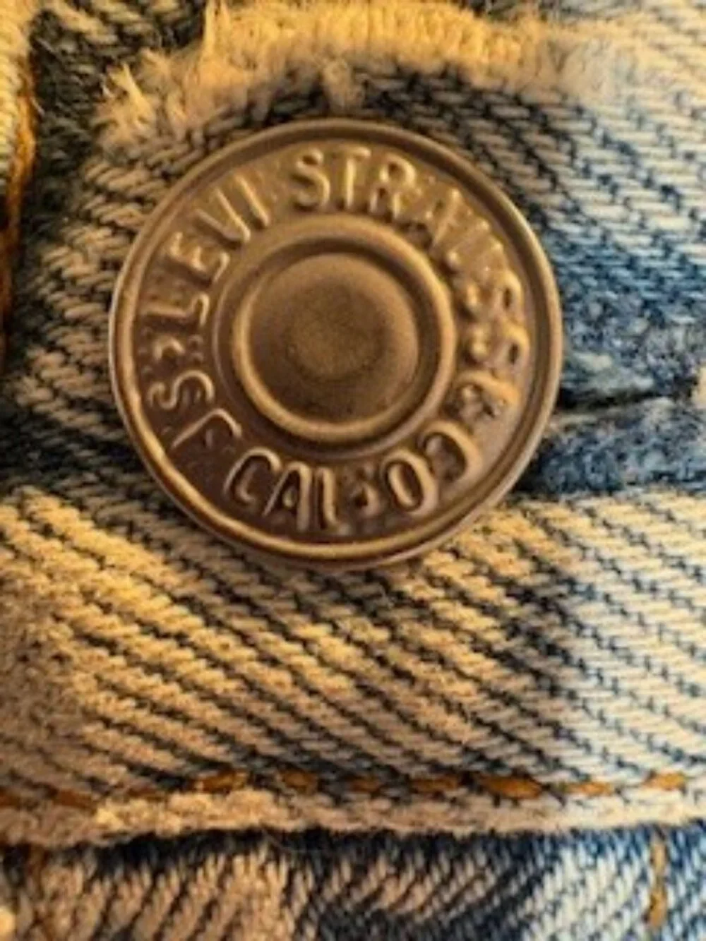 Levi's 501 Vintage-distressed jeans tag sz 28x34  dt June 1980 tag 0680 - Picture 16 of 16